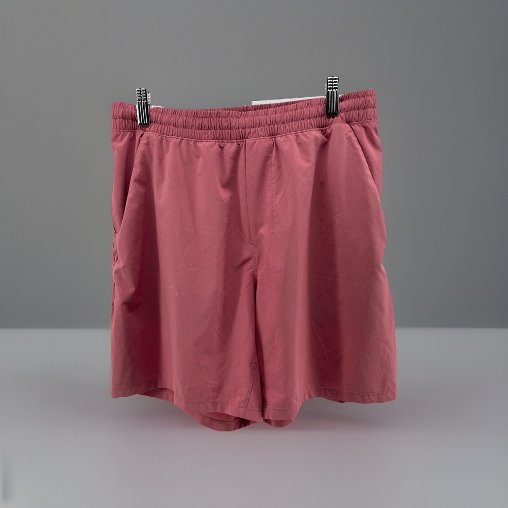 Lululemon Men's‎ Athletic Shorts Red Wine Maroon Lined Gym Size L
